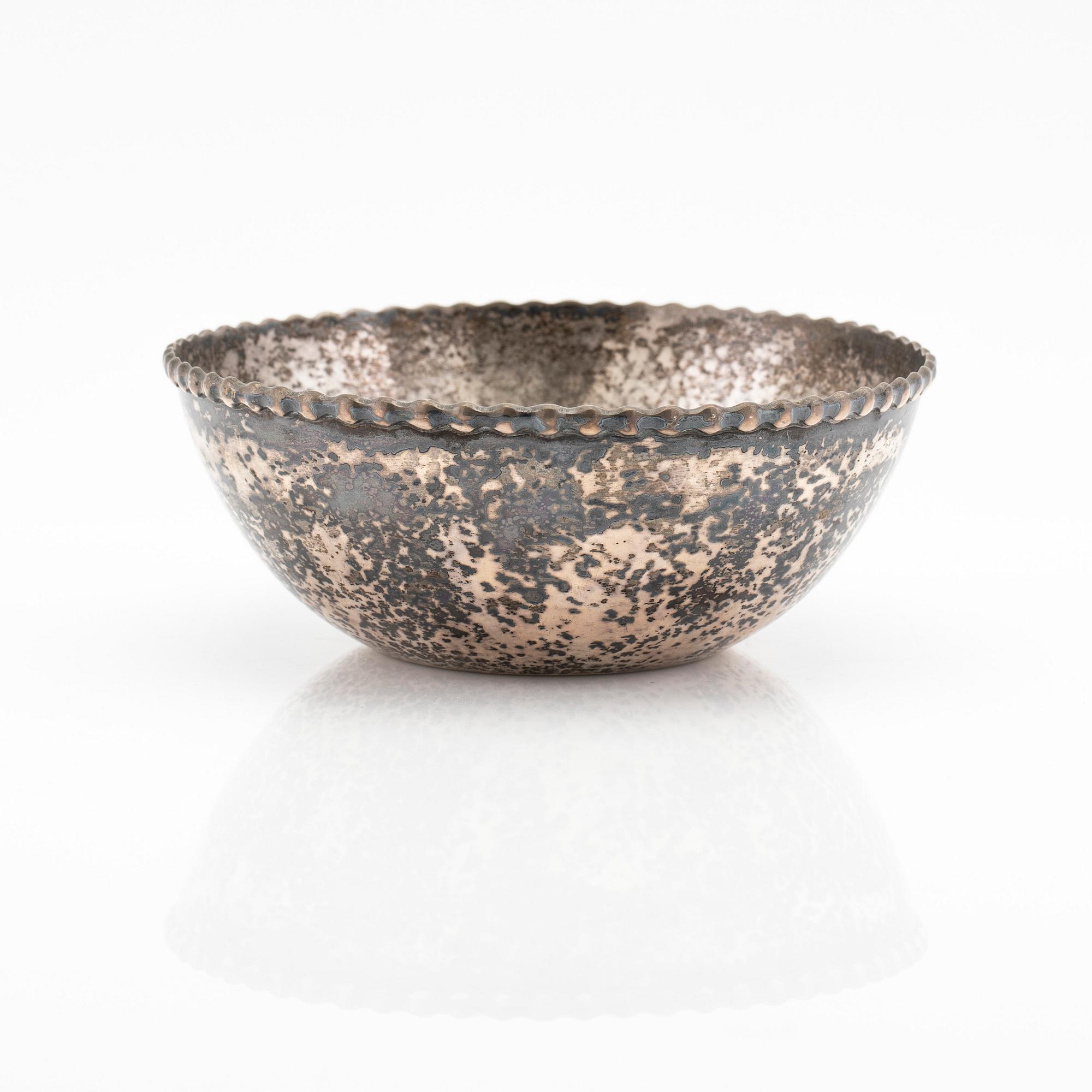 K. Andersson, skål, silver, Stockholm, 1918.