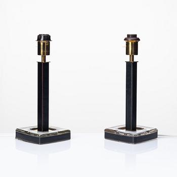 Uno Westerberg, bordslampor, ett par, modell "15773", Arvid Böhlmarks Lampfabrik, 1960-70-tal.