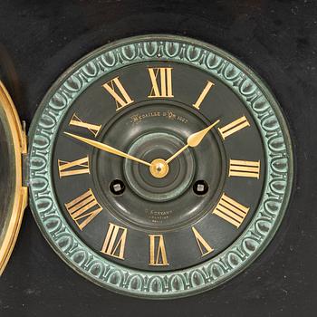 Table pendulum clock, Paris, late 19th century.