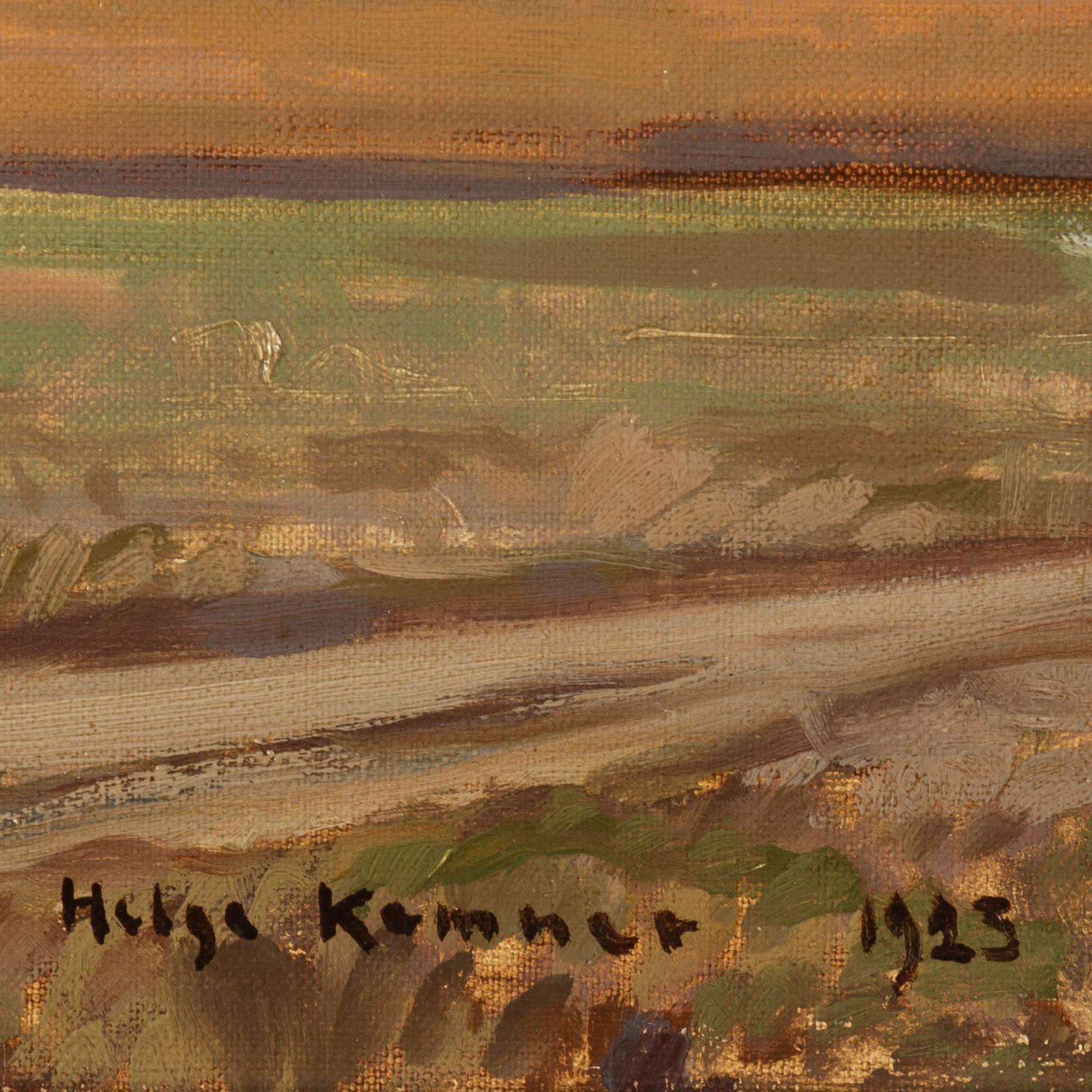 Helge Kemner, olja på duk, signerad och daterad 1923.