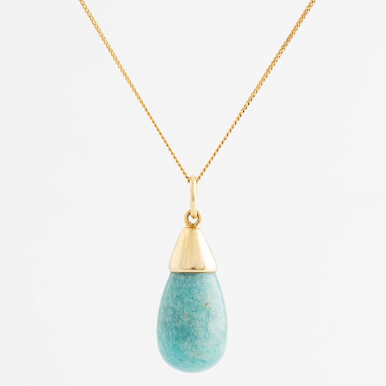 Pendant with amazonite.