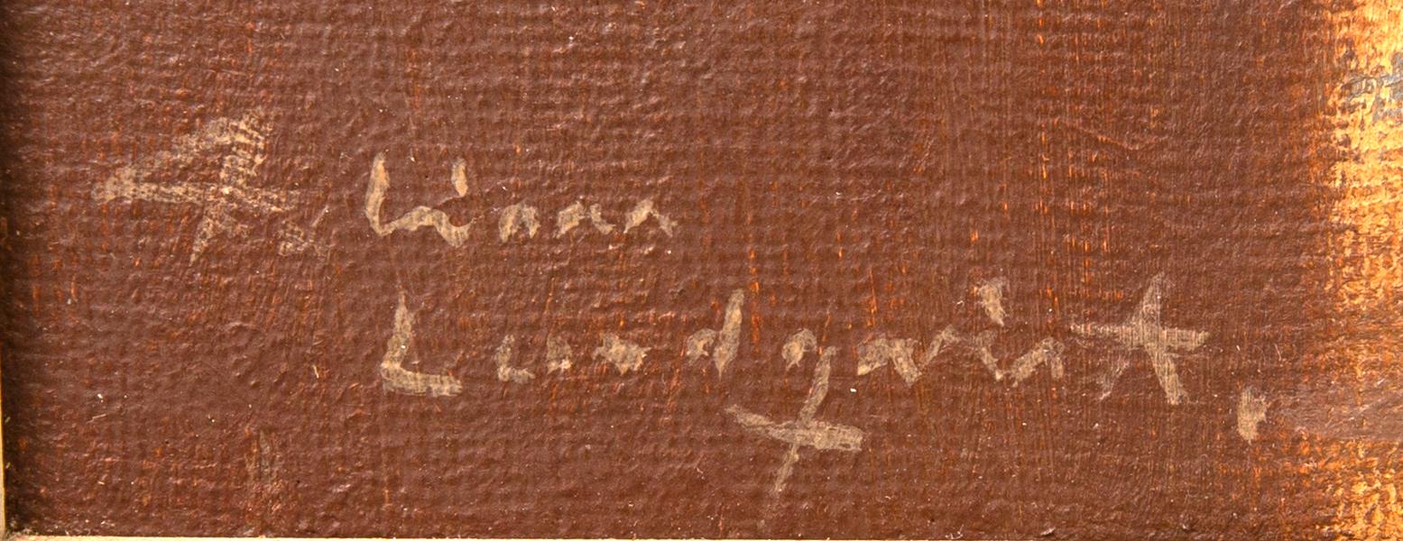 Fabian Lundqvist, olja på duk signerad.