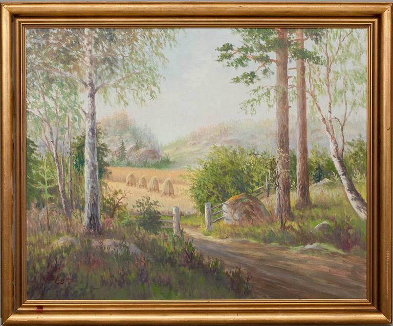ALEXANDER WILHELMS, olja på skiva, signerad och daterad 1941.