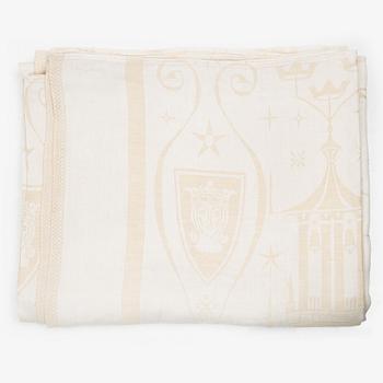 Ingrid Dessau, among others, tablecloths, 2 pcs including one "Nobel" and napkins, a pair, Klässbols Linen Weaving.