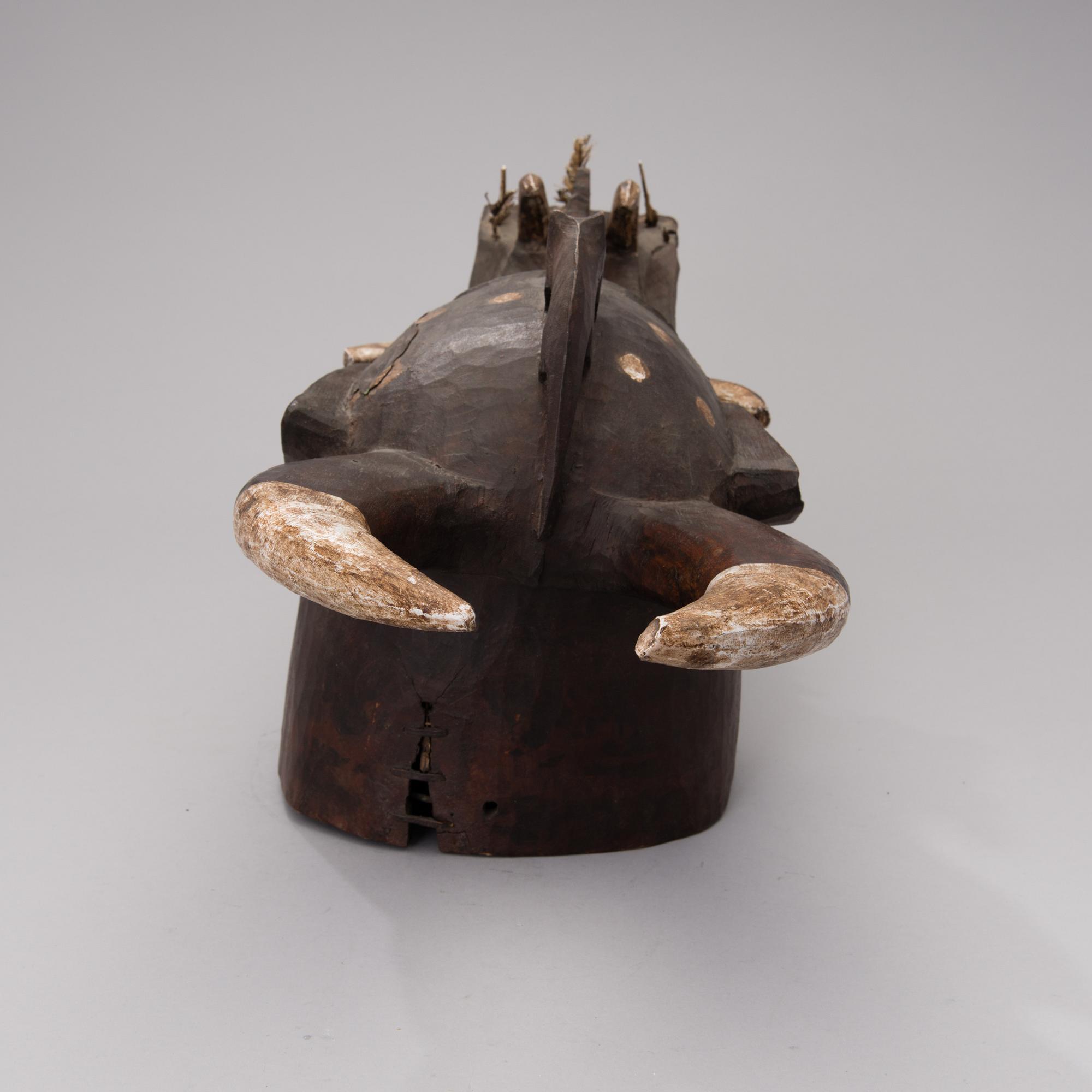 WANYUGO-MASK, Senufo-folket, Elfenbenskusten, Afrika.