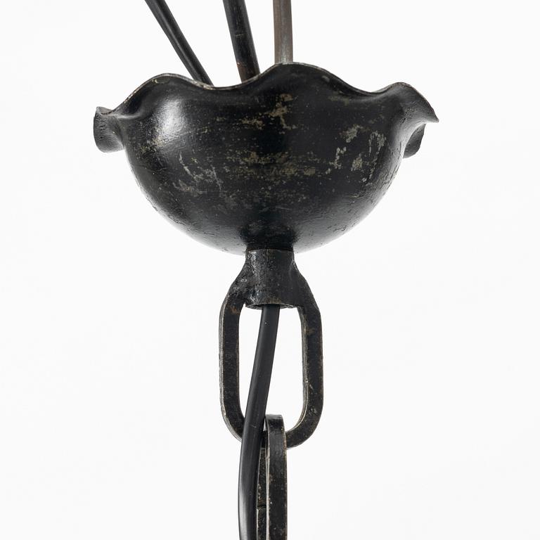 Harald Notini, a ceiling lamp model 10892, Arvid Böhlmarks Lampfabrik, Stockholm, 1930s.