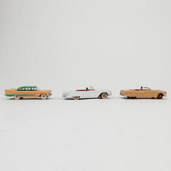 Ten Dinky toys cars England and France 1950/60s.