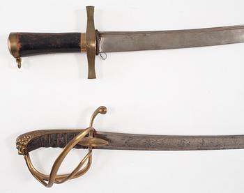 SABEL samt HUGGARE, Sverige, 1800-tal.