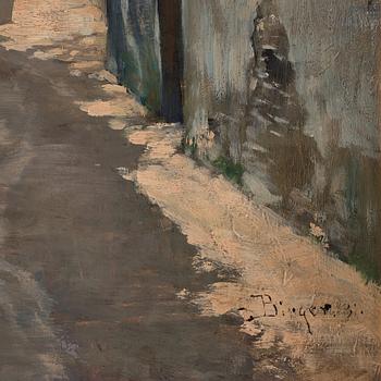 Hugo Birger, Sunlit alley, Paris.