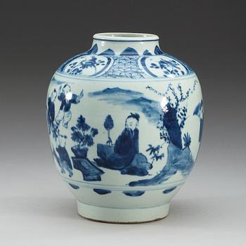 KRUKA, porslin. Ming dynastin, 1600-tal.