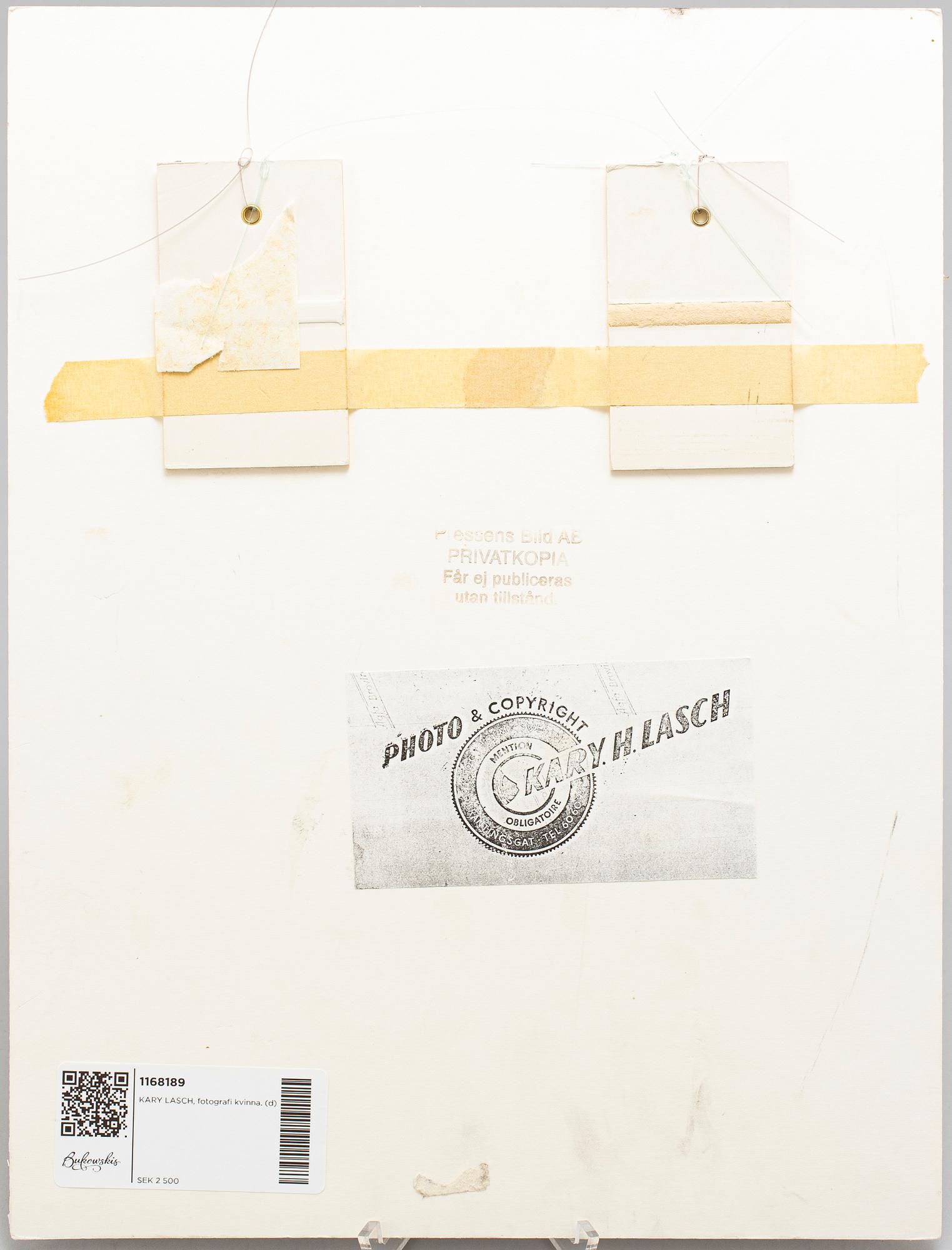 KARY LASCH, photograph depicting Geraldine Chaplin.