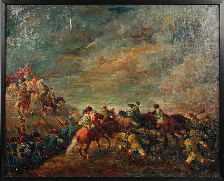 OKÄND KONSTNÄR, olja på duk, 1900-talets första del.