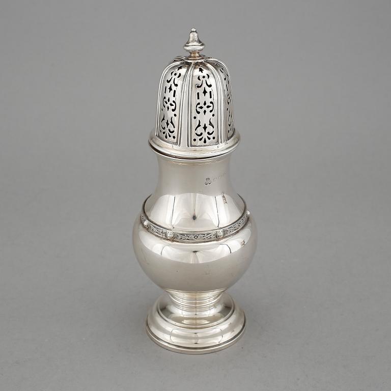 SOCKERRUSSKA, silver, Davis Duff & Son, Glasgow, omkring sekelskiftet 1900. Vikt ca 203 gram.