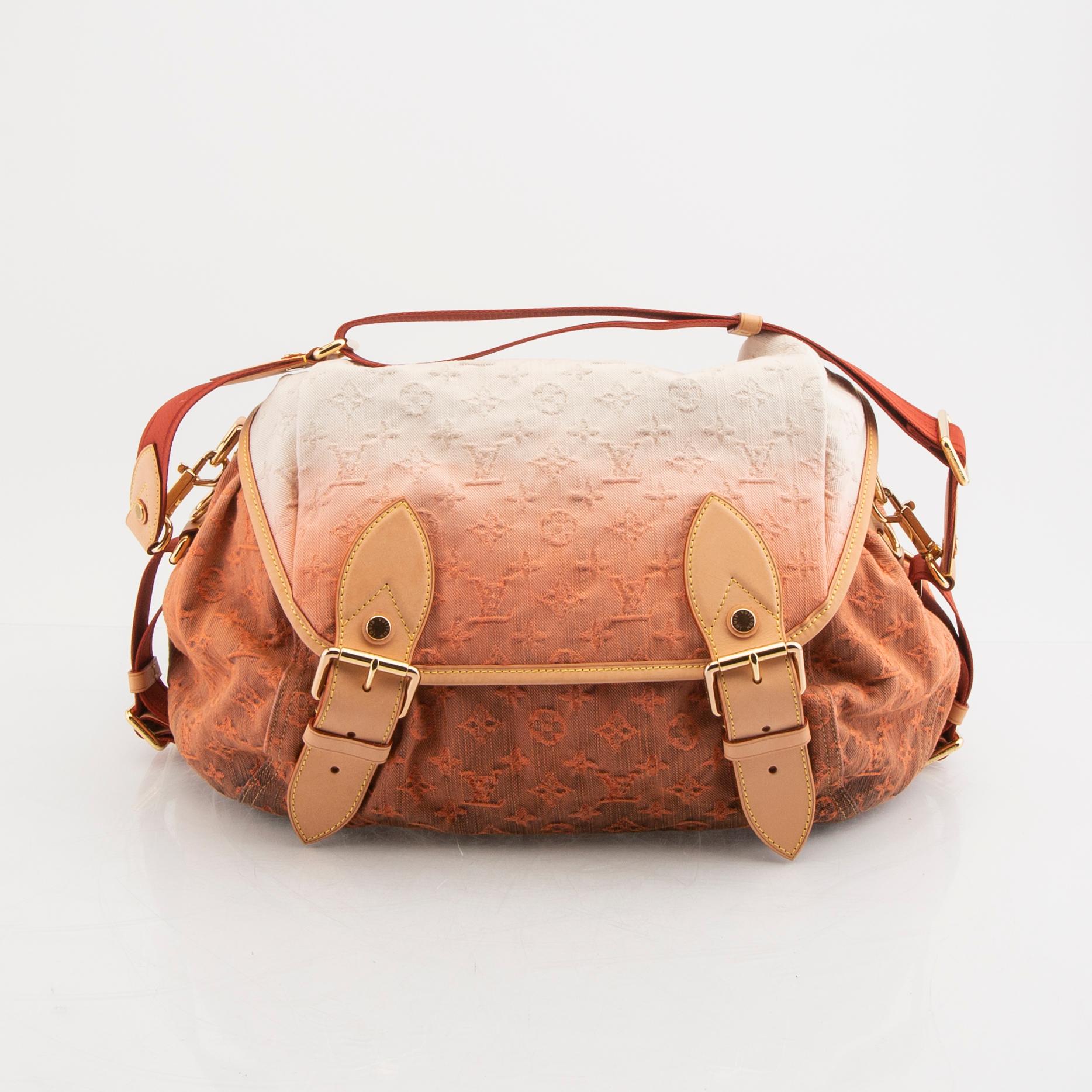 Louis Vuitton väska Sunrice monogram denim limited ed 2010.