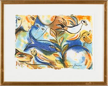 Dagmar Glemme · DAGMAR GLEMME, färglitografi, signerad, numrerad 199/250.
