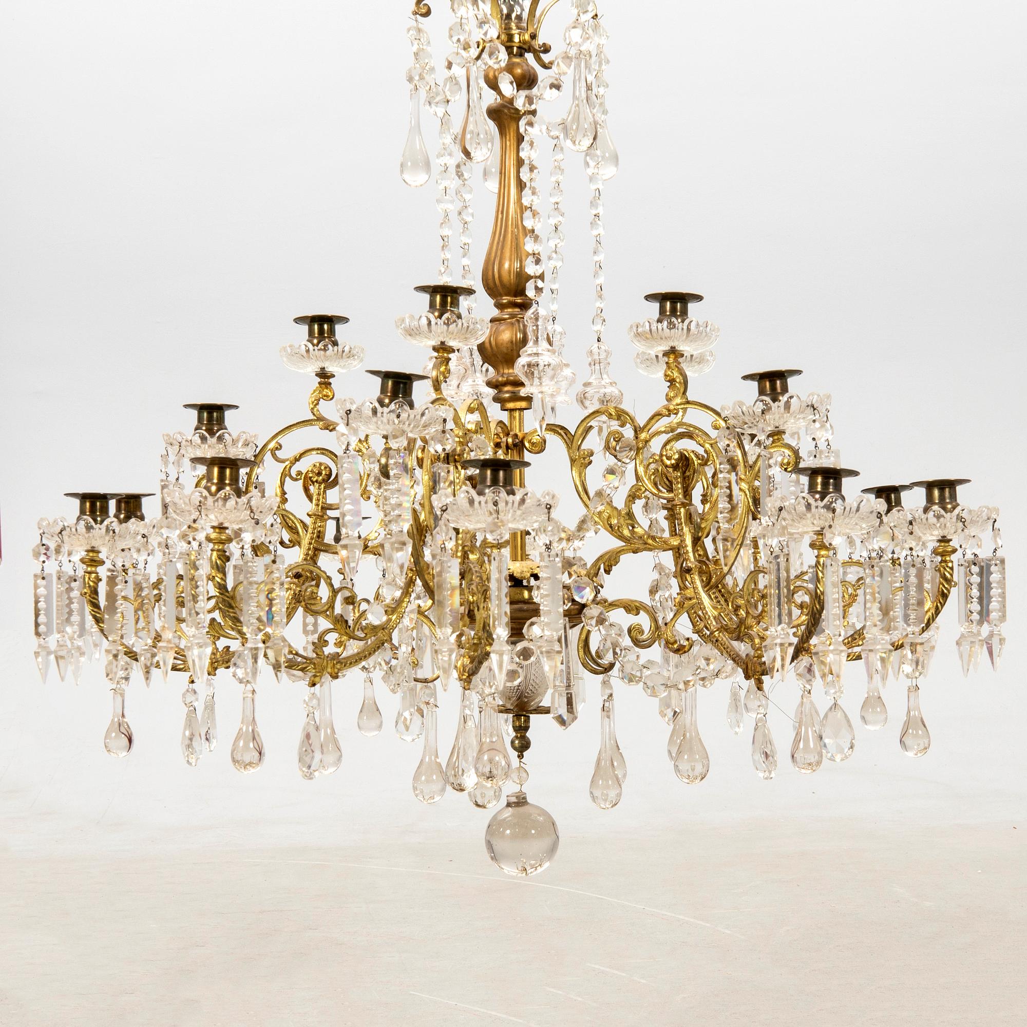Chandelier circa 1900.