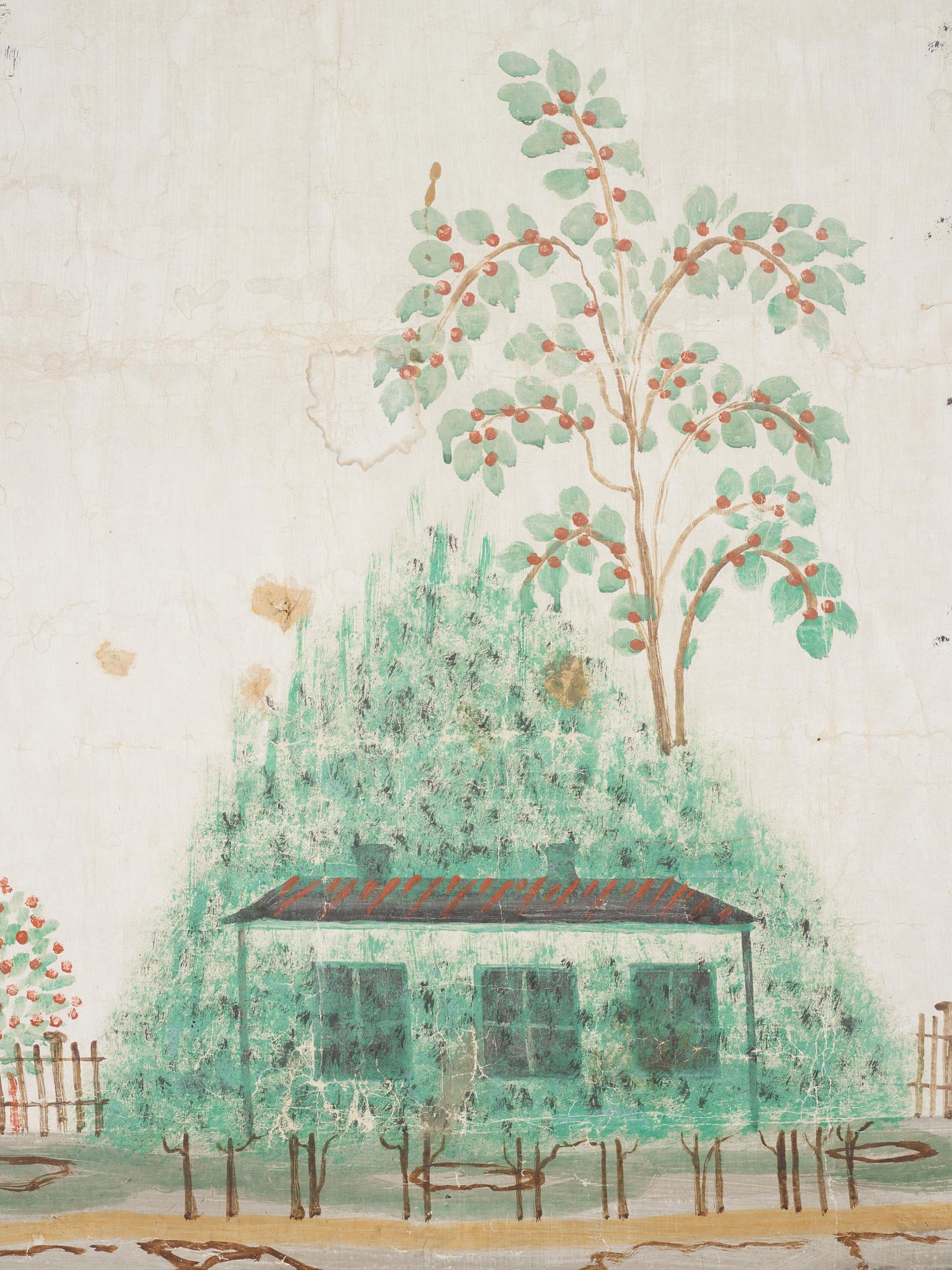 A wall panel, 19th Century.