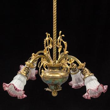 A ca 1900 ceiling light.