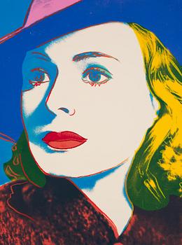 Andy Warhol, "With Hat", from: "Three portraits of Ingrid Bergman".