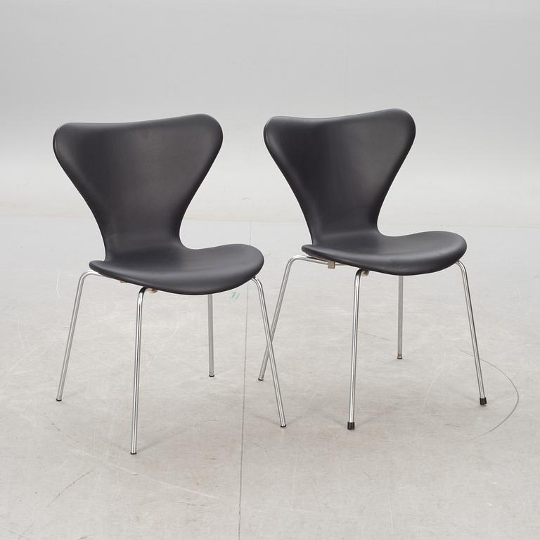 STOLAR, 6 st. "Sjuan", Arne Jacobsen för Fritz Hansen.