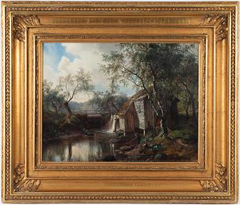 Edvard Bergh, oil on canvas, signed and dated 1865.