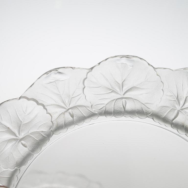 Tallrikar, 20 st, "Honfleur", Lalique, Frankrike 1900-talets senare hälft.