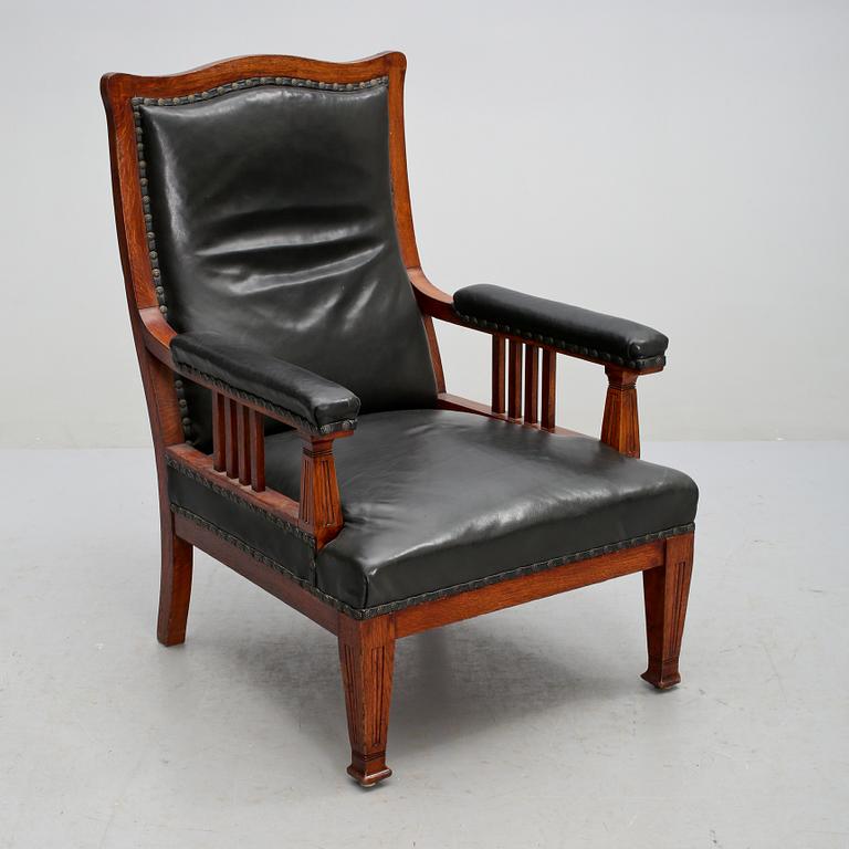 FÅTÖLJ, jugend, tidigt 1900-tal.