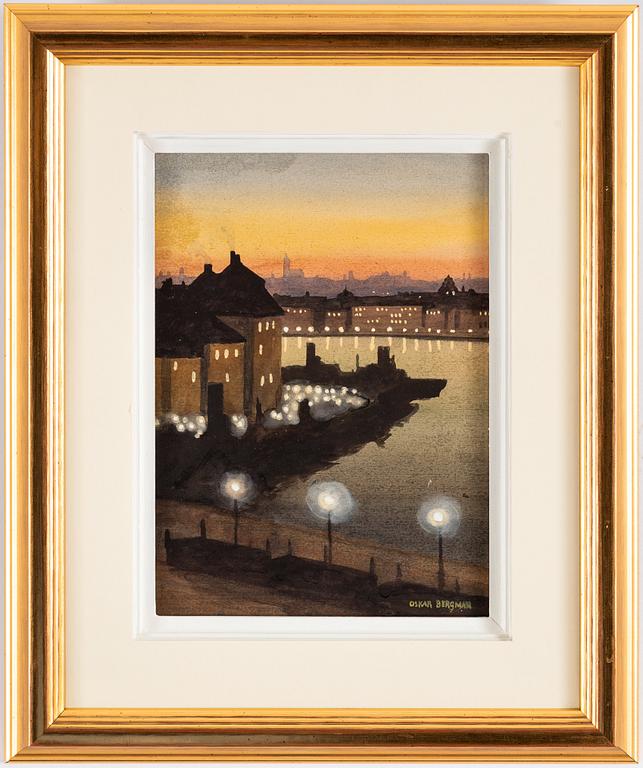 Oskar Bergman, Vy över Stockholm.