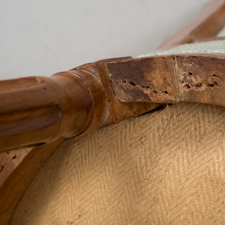 A pair of chairs, circa 1800.