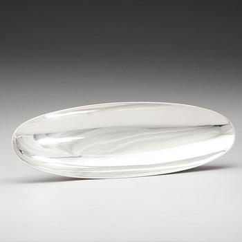 An Atelier Borgila sterling boat shaped bowl, Stockholm 1955.