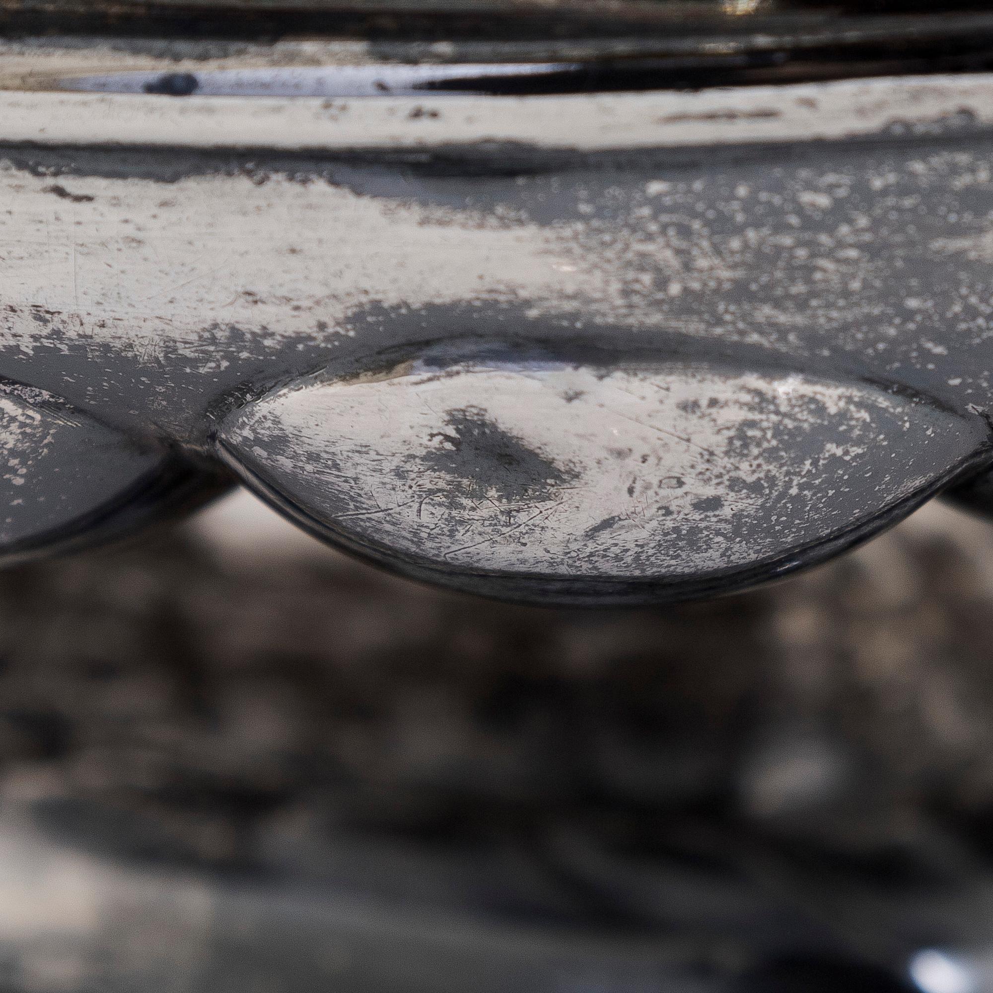 A parcel-gilt bonbonnière silver, maker's mark of Gustav Lindgren, St. Petersburg ca. 1820.