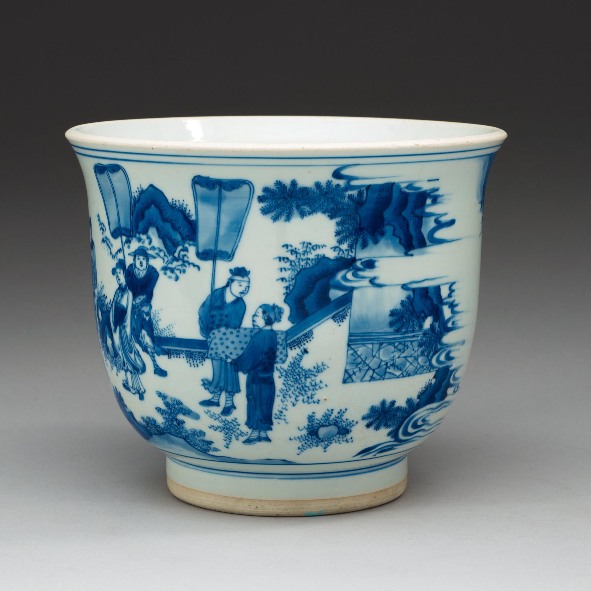 YTTERFODER, porslin. Qing dynastin.