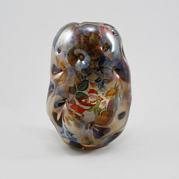 Per B. Sundberg, a unique 'Fabula' glass vase, Orrefors 1999.