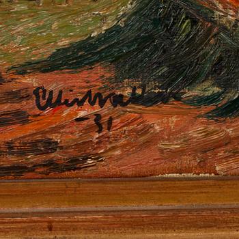 ELLIS WALLIN, olja på duk, signerad och daterad -31.