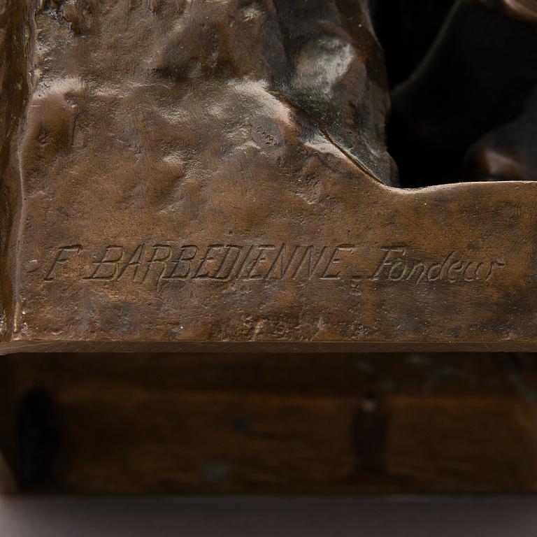 PAUL DUBOIS, bronze, signed,  F.Barbedienne founder.