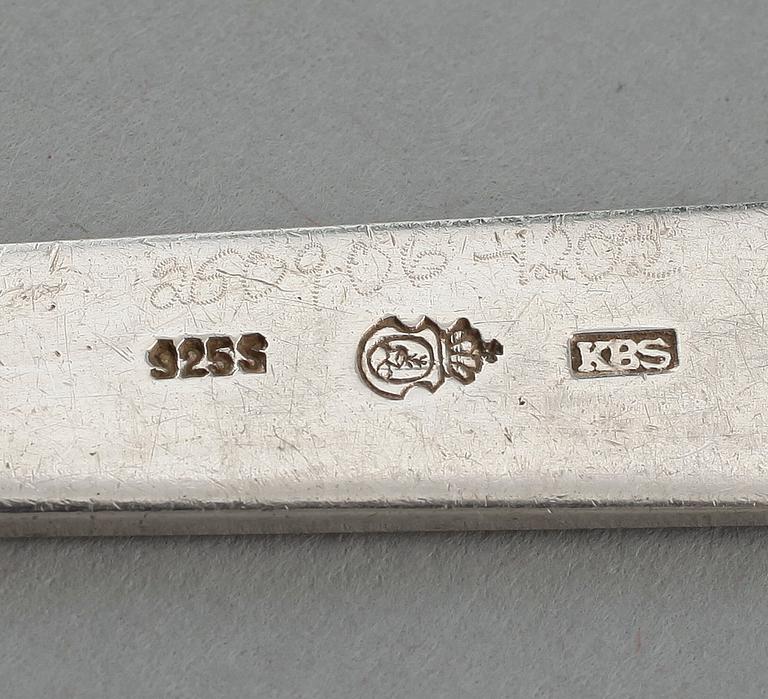 BESTICK, 17 st, silver, bl a G A Dahlgren, 1918. Vikt ca 600 g.