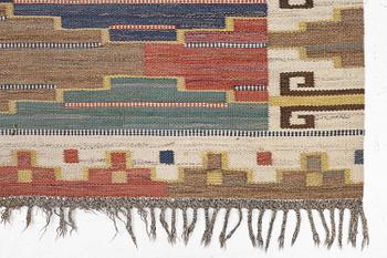 Märta Måås-Fjetterström, a 'Blå heden' carpet , flat weave, c. 303 x 202 cm, signed AB MMF.