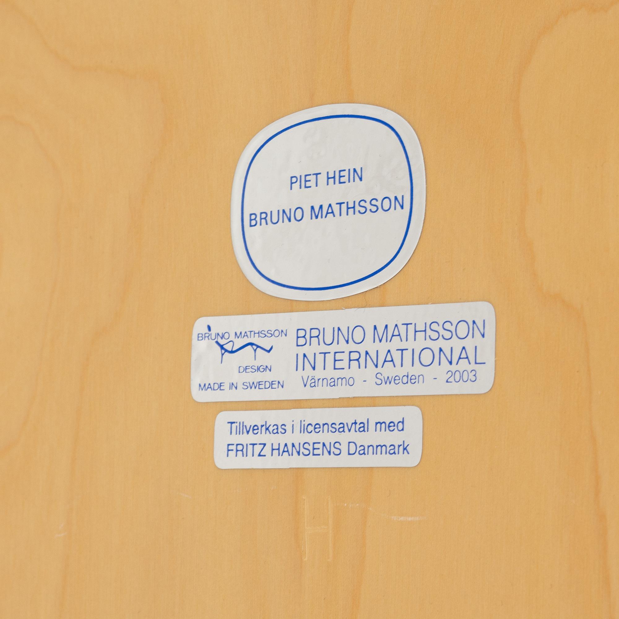 Bruno Mathsson & Piet Hein, a birch 'Superellips' table, Bruno Mathsson International AB, Värnamo, 2003.