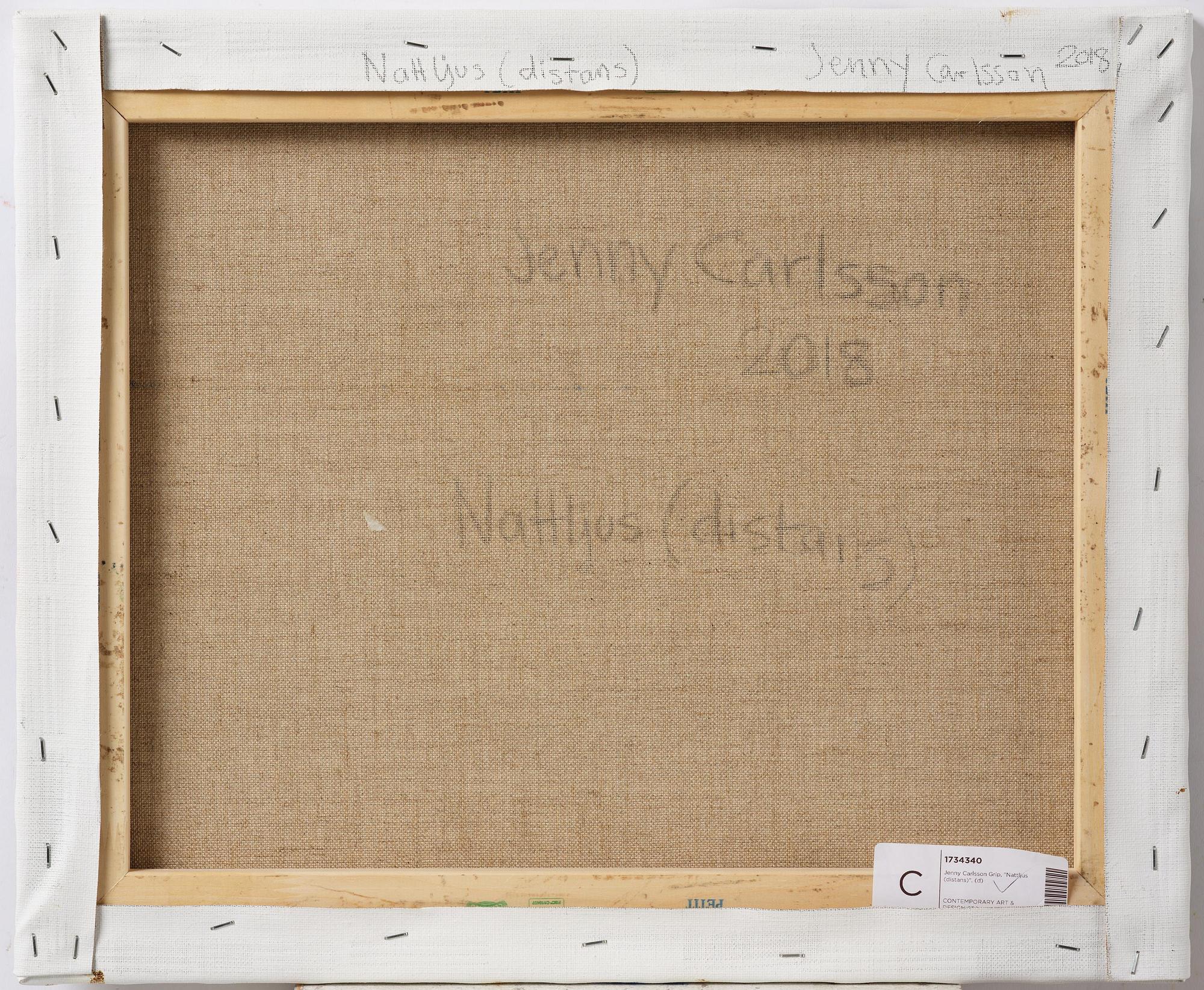 Jenny Carlsson Grip, "Nattljus (distans)".