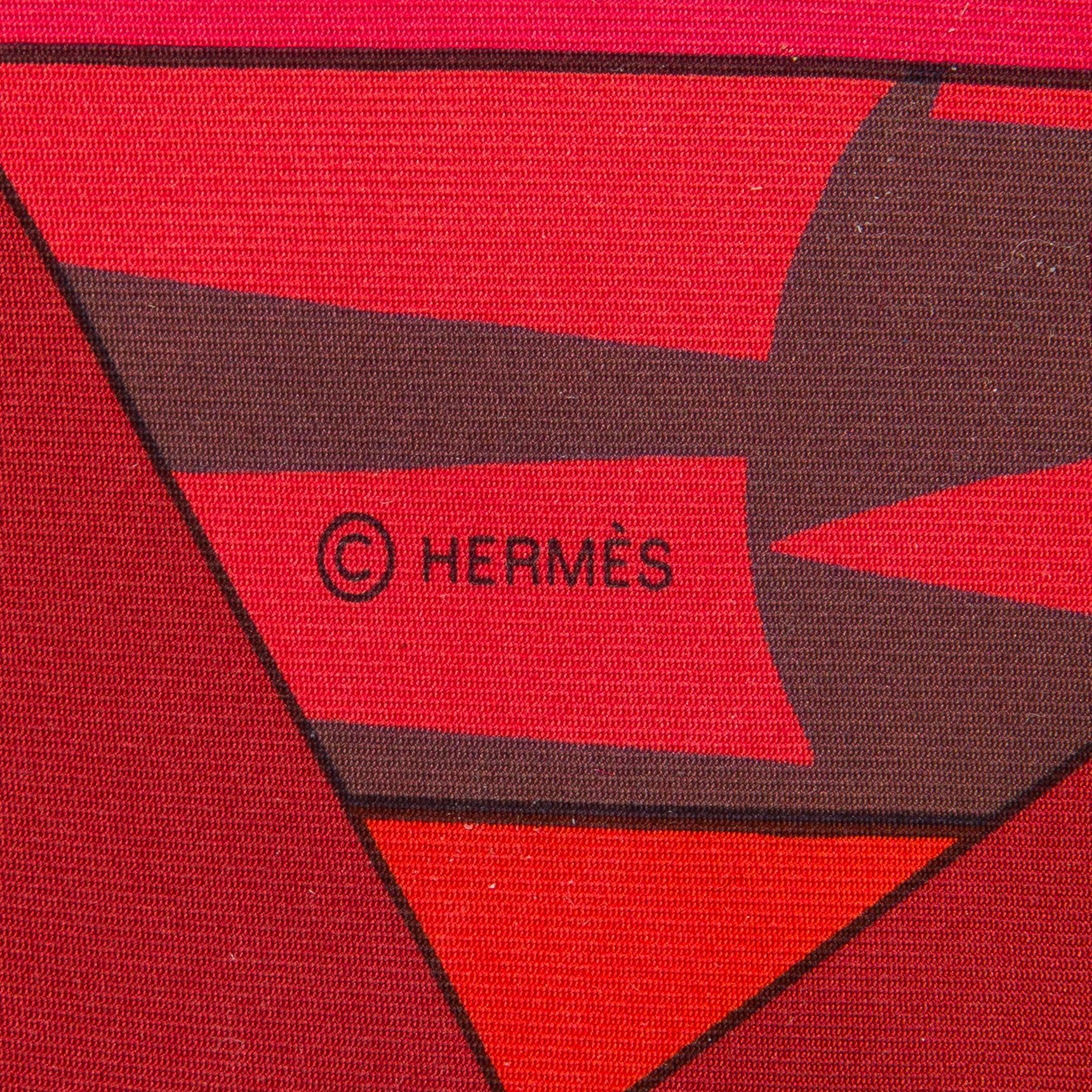 Hermès, a 'Brazil' silk shawl/scarf.