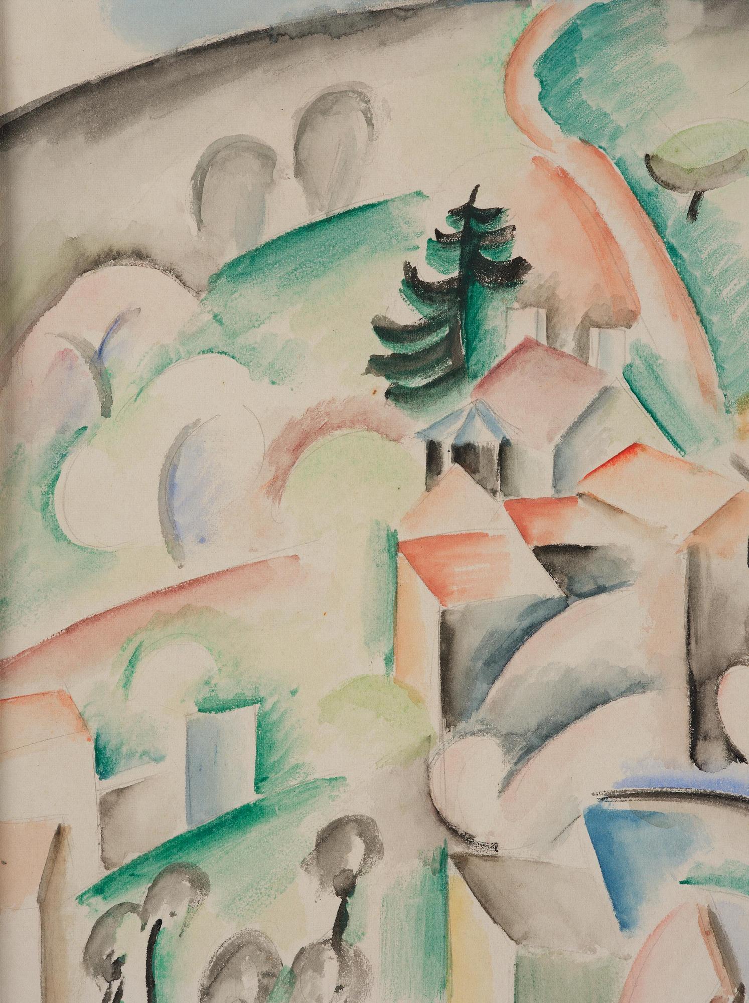 André Lhote, "Village aux arbres en fleurs".