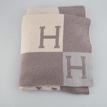 Hermès, cashmere throw blanket.