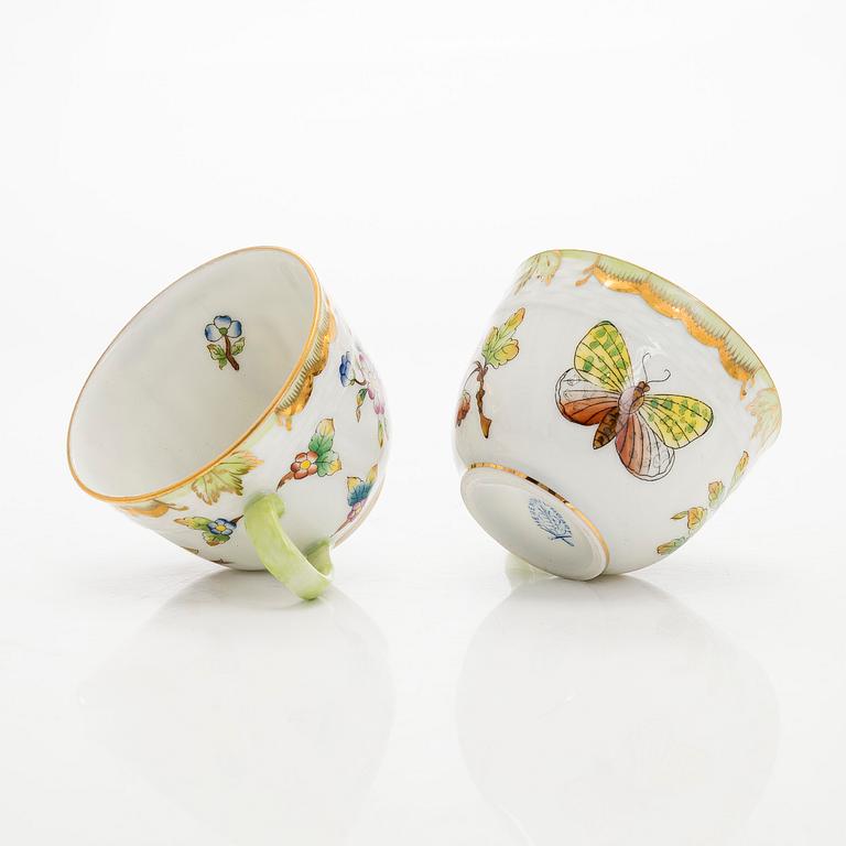 Herend, demitasse kaffeservis, 7 delar,  "Queen Victoria VBO", Ungern.