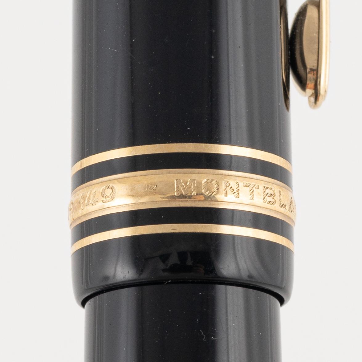 Mont Blanc, reservoarpenna, Meisterstück No 149, spets i 18k guld.