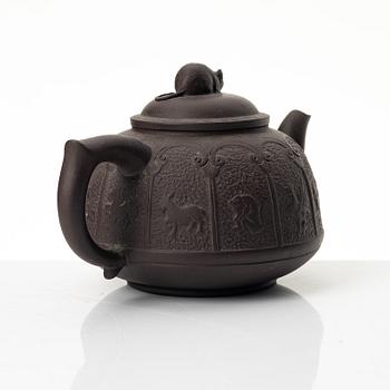 Bao Zhenglan, A brown yixing 'zodiac' teapot, China, 1990s.
