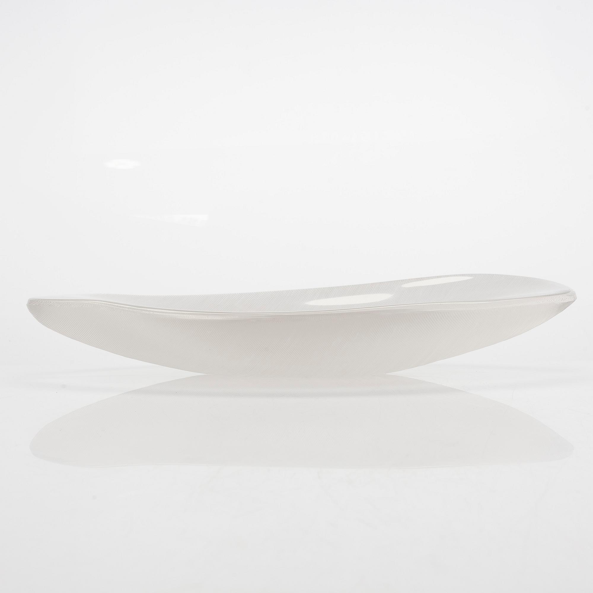 Tapio Wirkkala, konstglas, 3869, "Sulka" (Fjäder), signerad Tapio Wirkkala, Iittala -57.