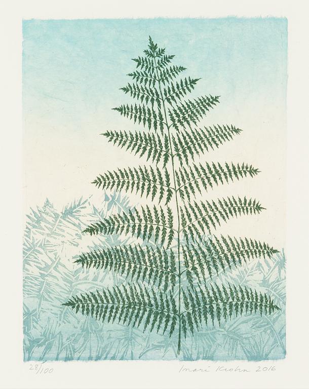Inari Krohn, etching, signed and dated 2016, numbered 28/100.
