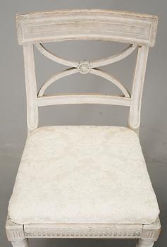 STOLAR, 4 st, gustaviansk provins, tidigt 1800-tal.