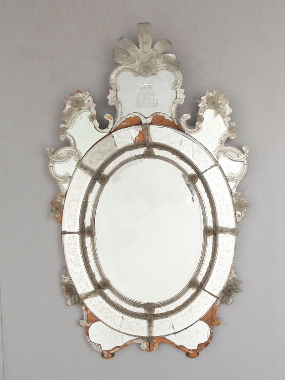 SPEGEL, venetiansk stil, 1800-/1900-tal.