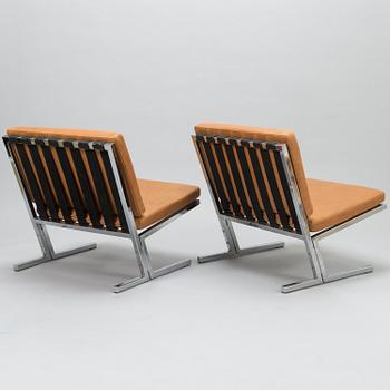 TOIVO KORHONEN and ESKO PAJAMIES, A pair of 1960s easy chairs, model TU-640, 'Seta Palatuoli', for Merva, Finland.